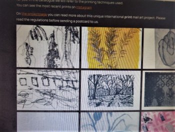 international mail art Grafein te zien